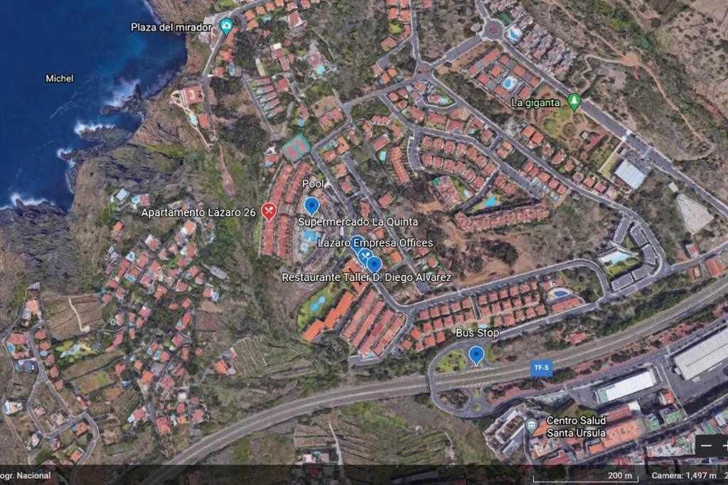 Apartamento Lázaro 26 Terraza con Vistas al Mar Santa Úrsula Esterno foto